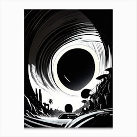 Event Horizon Noir Comic Space Canvas Print