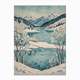 Winter Lake no2 Canvas Print