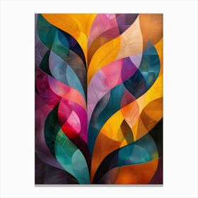 Abstract Leaves 4 Canvas Print