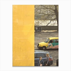 Complementary Colours and City Life on Millbank, London Canvas Print