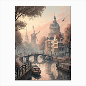 Amsterdam Canal 4 Canvas Print