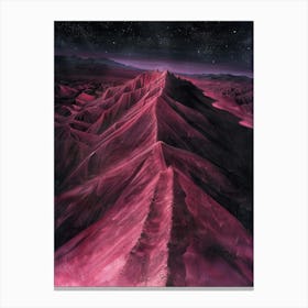 'Pink Mountain' Canvas Print