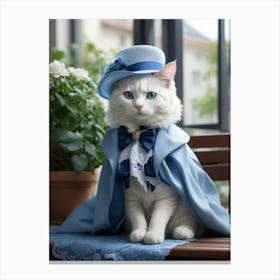 Victorian Cat 9 Canvas Print