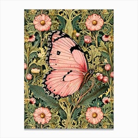 Pink Butterfly Canvas Print