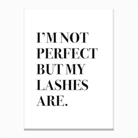 Perfect Lashes Canvas Print