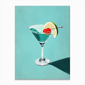 Martini, Retro Remix: Mid-Century Liquid Harmony Canvas Print