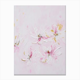 Light Pink Flower Painting Canvas Print