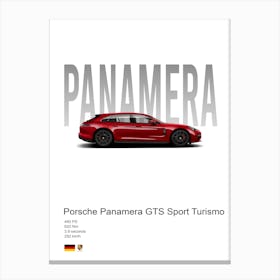 Panamera Gts Sport Turismo Porsche Canvas Print