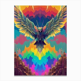 Eagle In The Sky Canvas Print