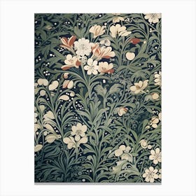 Floral Wallpaper By William Morris Canvas Print