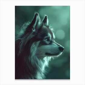 Husky.Generated AI. Wall Art Print Lienzo