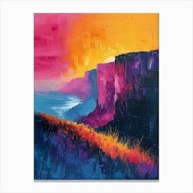 Sunset On The Cliffs Canvas Print