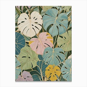 Monstera Leaves no2 Canvas Print