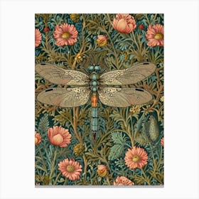 William Morris Dragonfly 4 Canvas Print