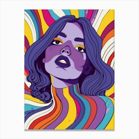 Psychedelic Girl 1 Canvas Print