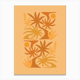 Twisted Palms Cream  - Tropicool Studio Canvas Print