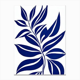 Tradescantia Stencil Style Plant Canvas Print