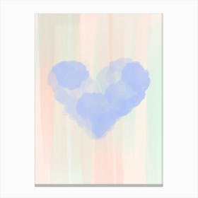 Heart Shaped Clouds Canvas Print