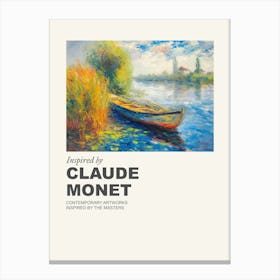 Museum Poster Inspired By Claude Monet 1 Canvas Print