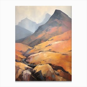 Bowfell England 1 Mountain Painting Canvas Print