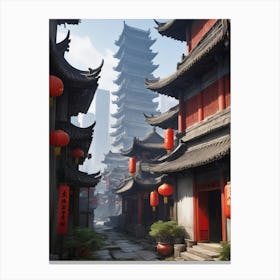 Chinese Alley Canvas Print