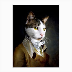 Curious Sherlock The Cat Pet Portraits Canvas Print