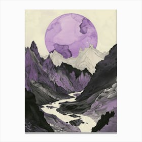 Purple Moon Canvas Print