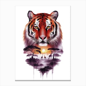 Tiger Painting Canvas Print