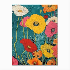 Great Japan Hokusai Japanese Floral 13 Canvas Print