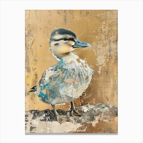 Ducklin Gold Effect Collage 2 Canvas Print