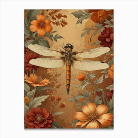 William Morris Dragonfly Autumn Exhibit (6) Canvas Print