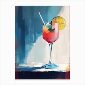 Atomic Ambrosia: Mid-Century Bliss Coctail Canvas Print