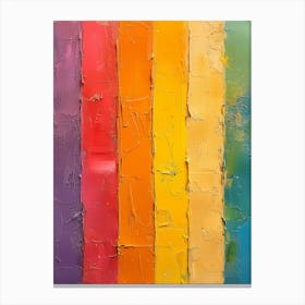 Rainbow Stripes Canvas Print