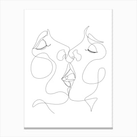 Deeply Kiss Canvas Print