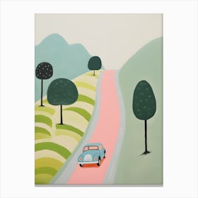 Car On The Road Canvas Print