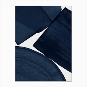 Minimalist Painting Blue Ii Canvas Print