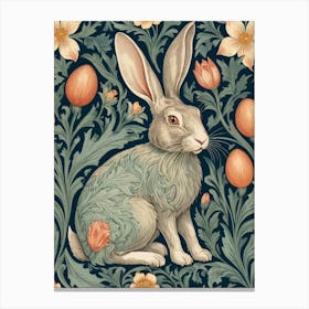 easter rabbit william morris Canvas Print