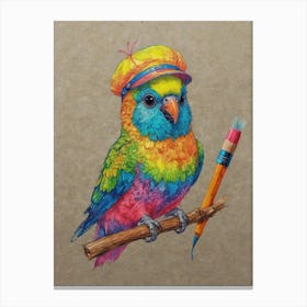 Colorful Parrot 31 Canvas Print