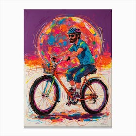 'Bicyclist' Canvas Print