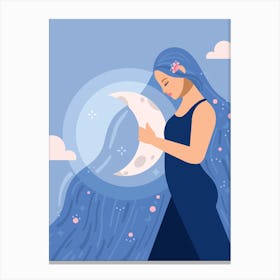 Blue Moon Magic – Art Print Canvas Print