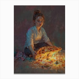 Pizza Girl 1 Canvas Print