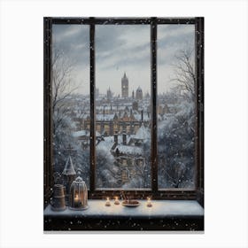 Winter Cityscape London United Kingdom 7 Canvas Print