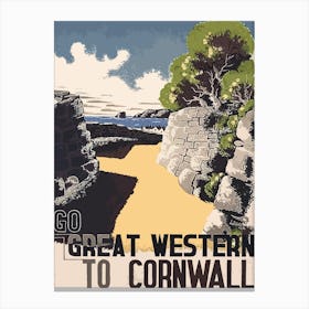 Great Western To Cornwall Canvas Print