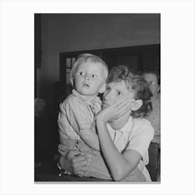 Mother And Child At 4 H Club Spring Fair,Adrian, Oregon By Russell Lee Canvas Print