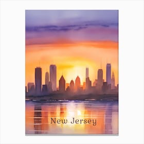 New Jersey Skyline Canvas Print