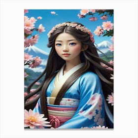 Japan lady Canvas Print