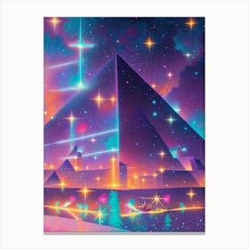 Fantasy Pyramids In The Sky Canvas Print