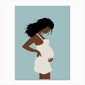 Respect Pregnant Woman Canvas Print