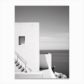 Ibiza, Spain, Black And White Analogue Photography 4 Canvas Print