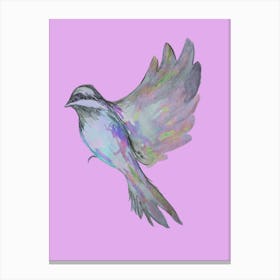 Purple Bird Canvas Print